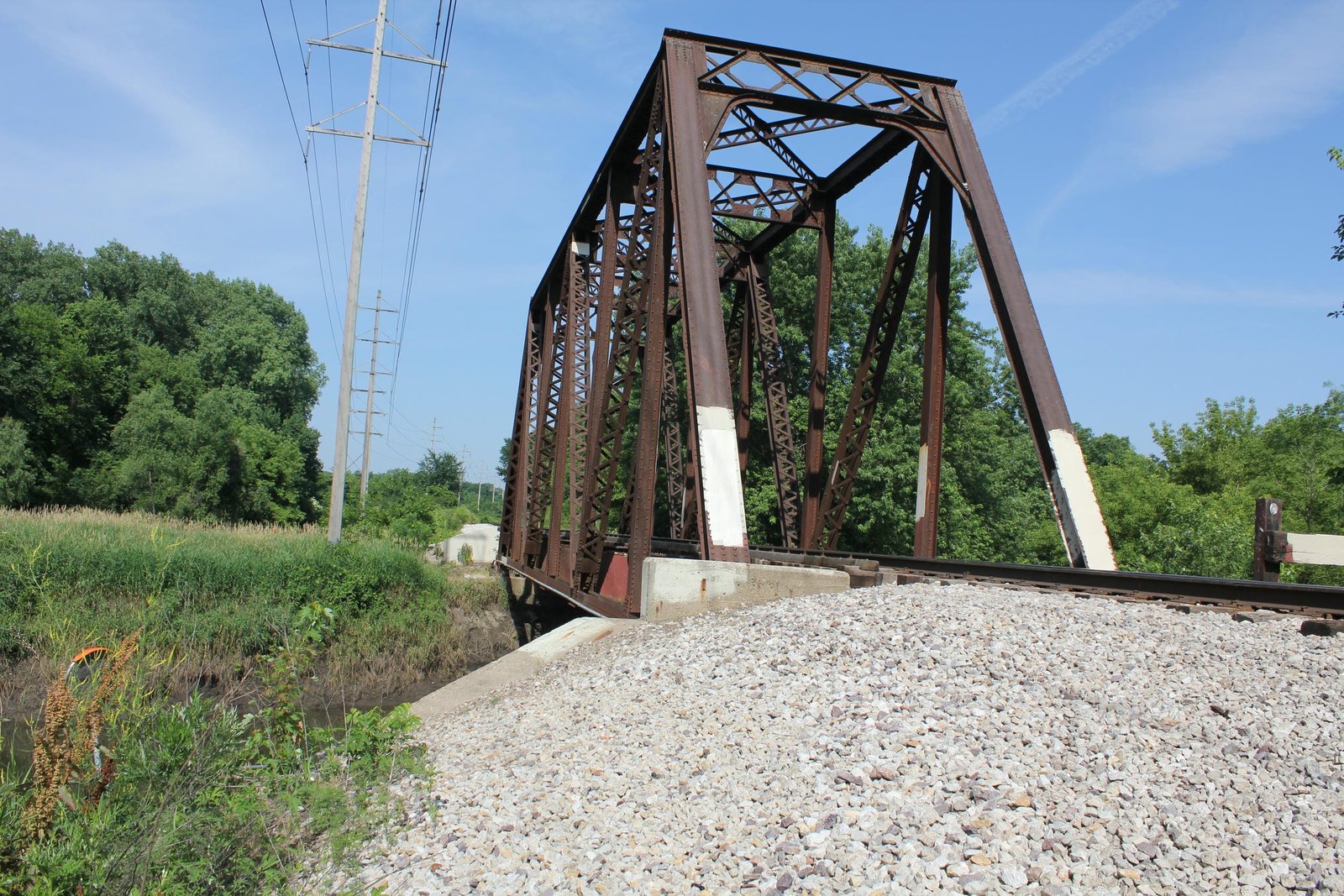 Looking west